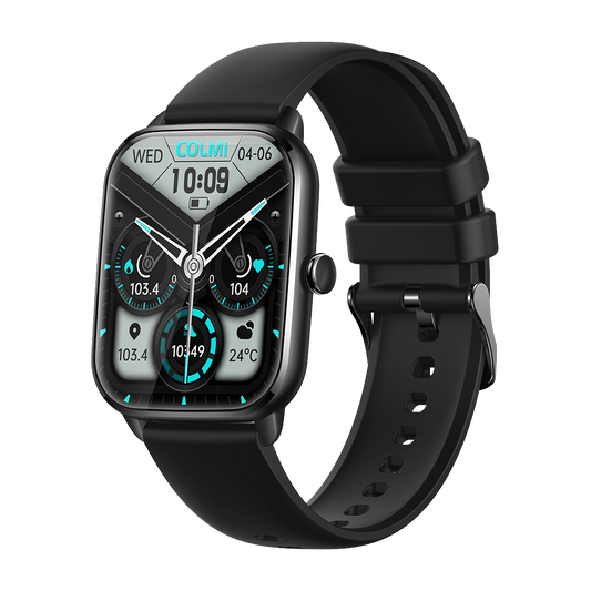 Sports heart rate pedometer, call and music full screen smart watch